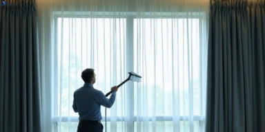 Commercial drapes cleaning service mountain-creek hotels offices
