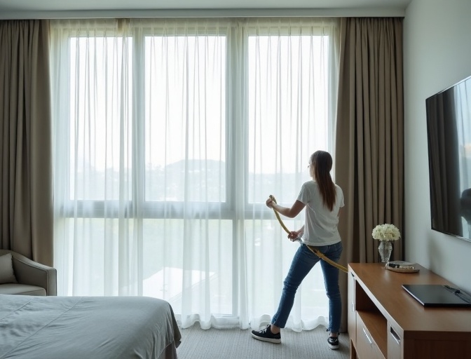 Mountain Creek Sheer Curtain Cleaning